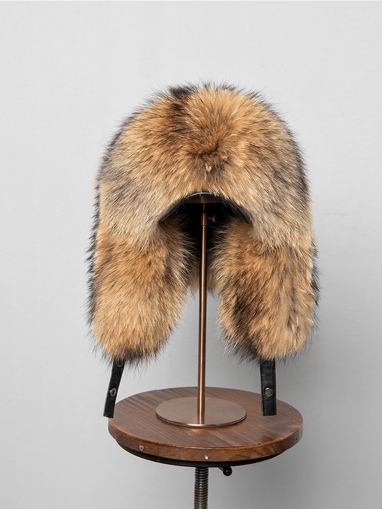 100% Real Fox Fur Hats Women's - Winter Trapper Hat reseña y precio