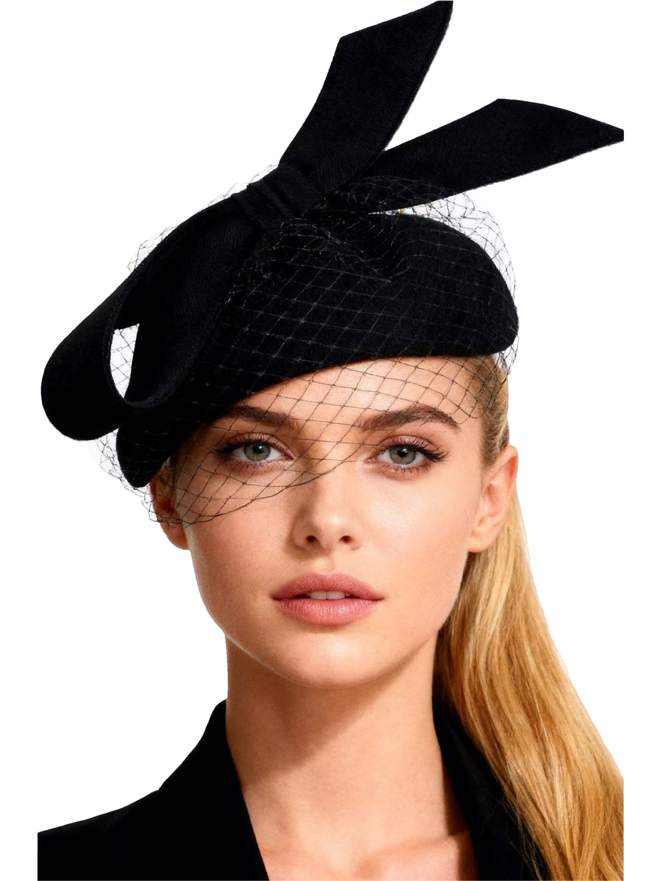 French White Beret Fascinator  - Fedora Hat Wool reseña y precio