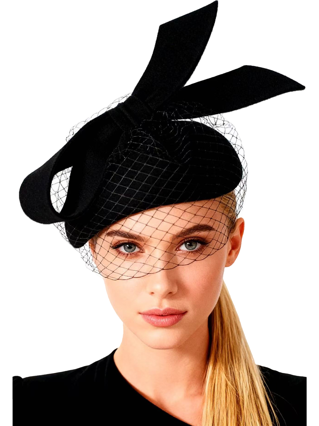 French White Beret Fascinator  - Fedora Hat Wool reseña y precio