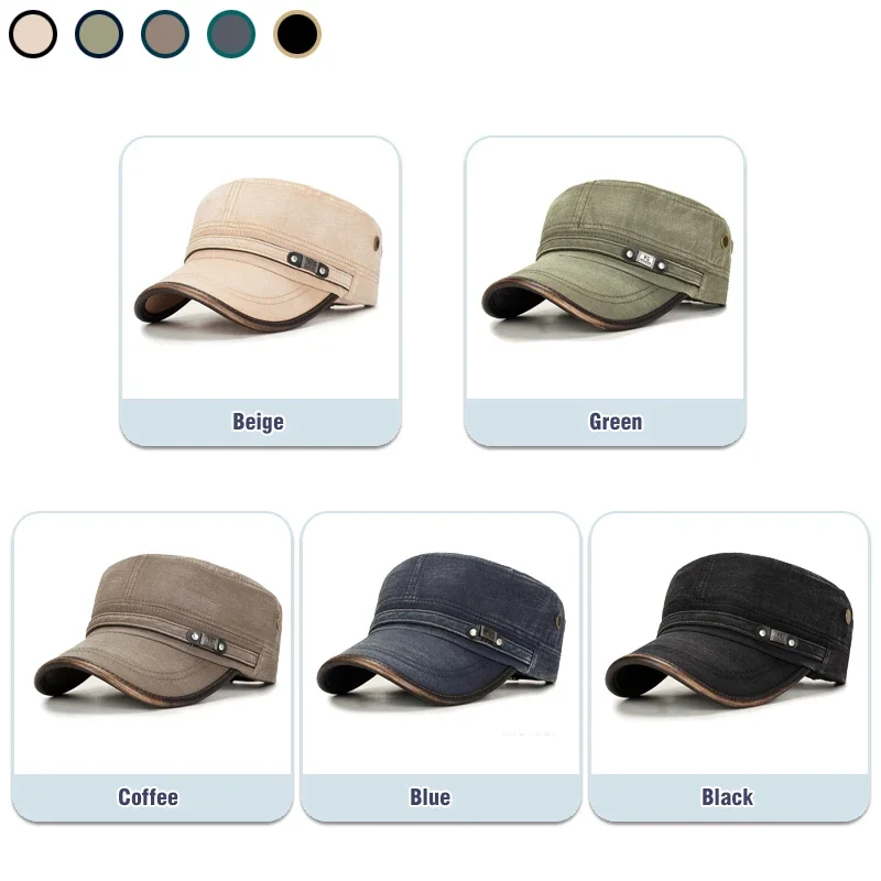 Leather Brim Washed Distressed - Dad Hat Cotton reseña y precio