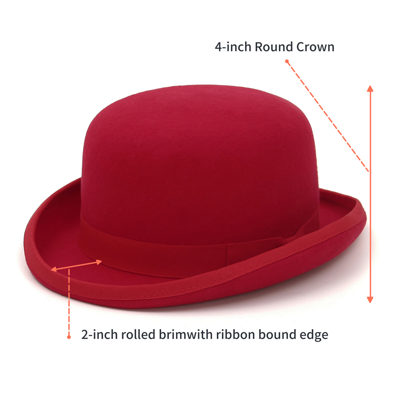 GEMVIE 100% Wool Felt Derby Ha - Fedora Hat Wool reseña y precio